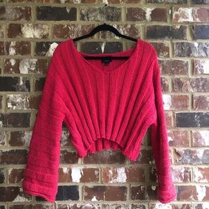 Red Cropped Sweater